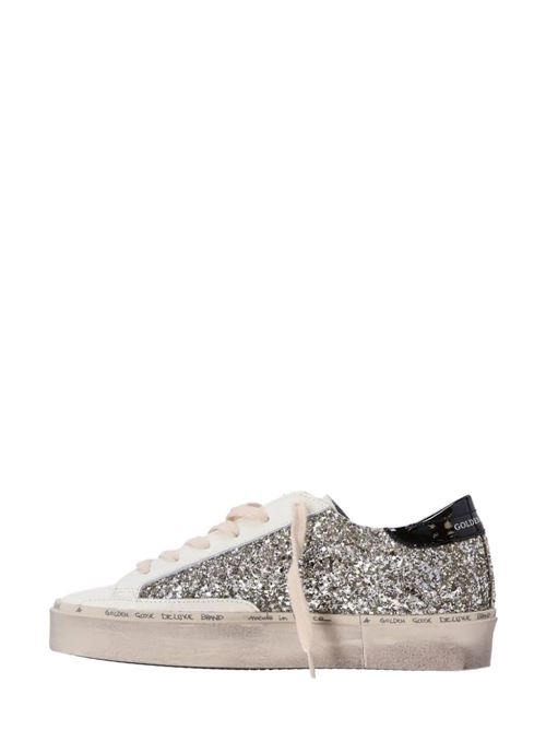 Sneaker in  vitello bianca/nera/tono arge Golden Goose | GWF00118F00538382536